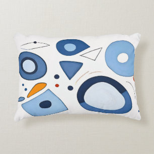 Quantum Dot Dreams Abstract Decorative Cushion