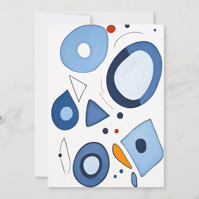 Quantum Dot Dreams Abstract Thank You Card (Front)