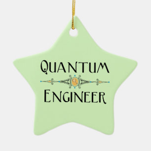 Quantum Engineer Line Ceramic Tree Decoration