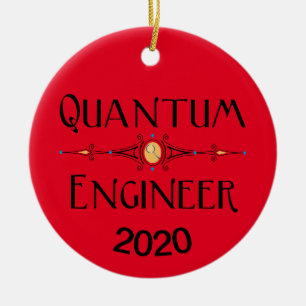 Quantum Engineer Line Ceramic Tree Decoration