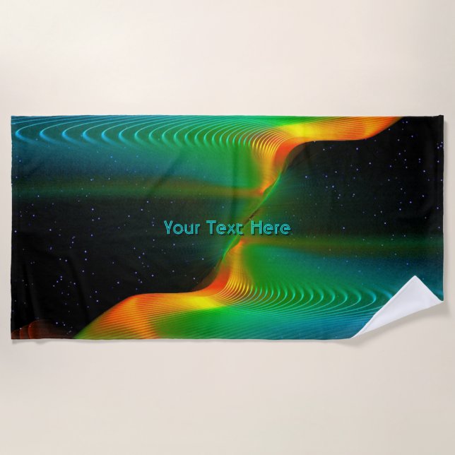 Quantum Entanglement Beach Towel (Front)
