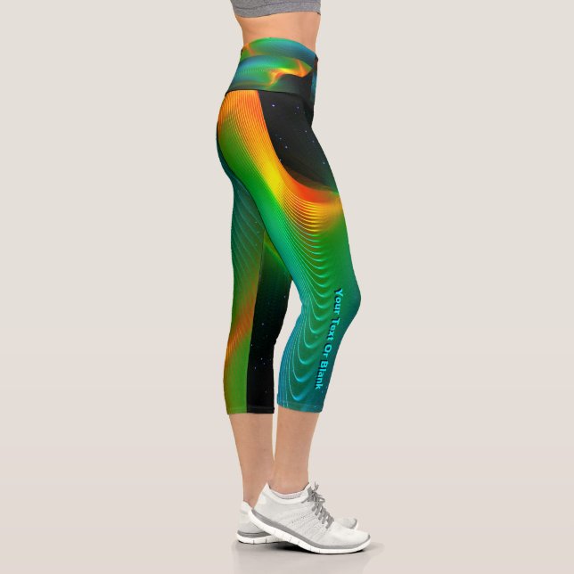 Quantum Entanglement Capri Leggings (Right)