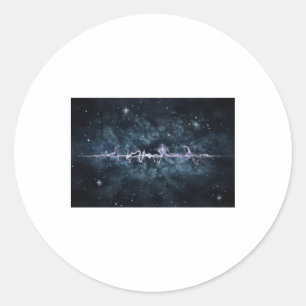 Quantum Entanglement Classic Round Sticker