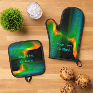 Quantum Entanglement Oven Mitt & Pot Holder Set