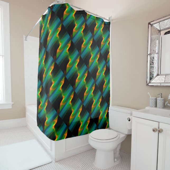 Quantum Entanglement Shower Curtain (In Situ)