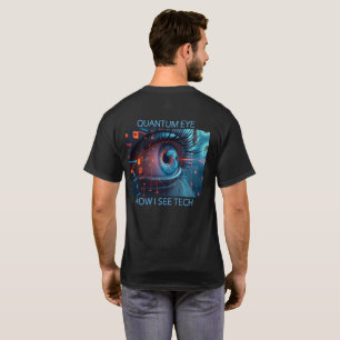 Quantum Eye tech men black T-shirt back