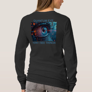 Quantum Eye Things women black long slv shirt bk