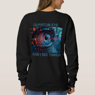Quantum Eye Things women black sweatshirt back