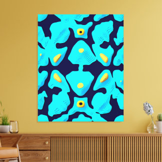 Quantum Floral Pattern Design  Canvas Print