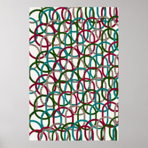 Quantum Geometric Pattern Design Poster