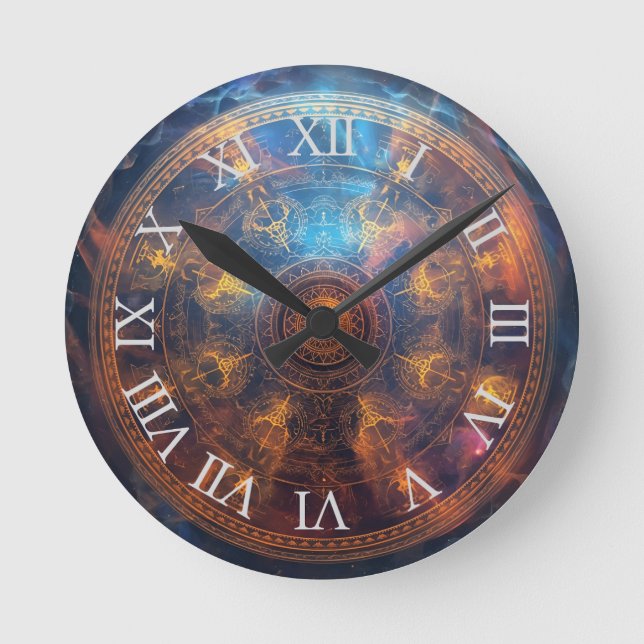 Quantum Halo Matrix Round Clock (Front)