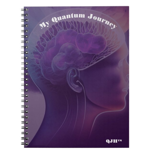 Quantum Journeys Hypnosis Spiral Journal (Front)