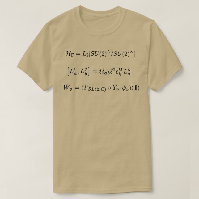 quantum loop gravity 1 black  T-Shirt (Design Front)