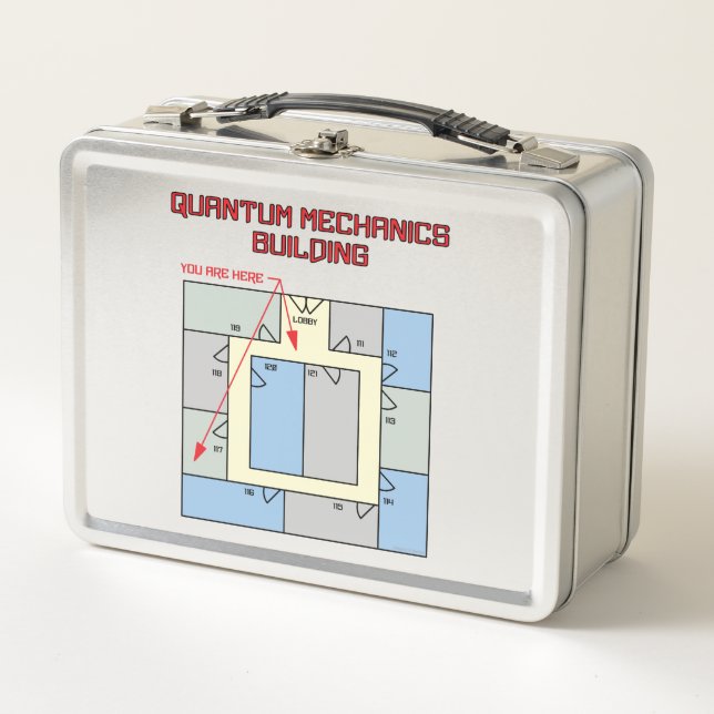 Quantum Mechanics Building Metal Lunch Box (Front)