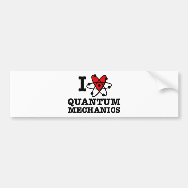 Quantum Mechanics Bumper Sticker (Front)