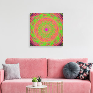 Quantum Mechanics Mandala Pattern Canvas Print