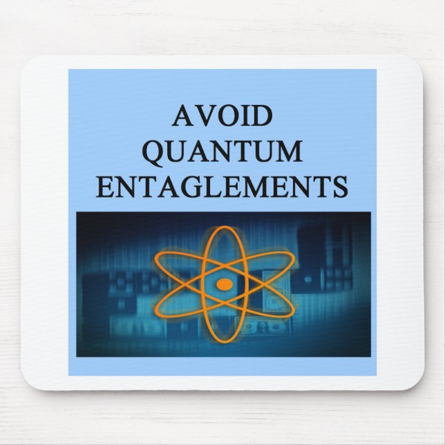 QUANTUM mechanics. Mouse Pad (Front)