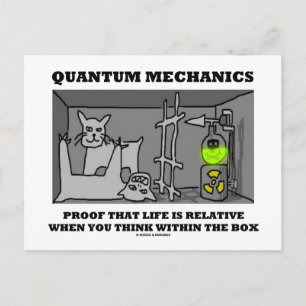 Quantum Mechanics Proof That Life Is Relative Postcard