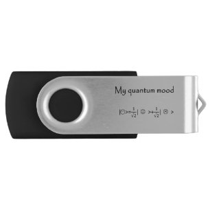quantum mood normalised, funny quantum physics USB flash drive