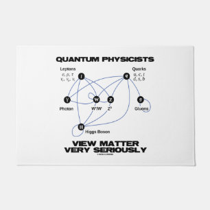 Quantum Physicists View Matter Very Seriously Doormat