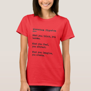 Quantum Physics: Basic Light Coloured Crew Neck T-Shirt