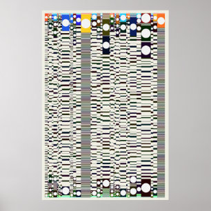 Quantum Physics Geometric Pattern  Poster