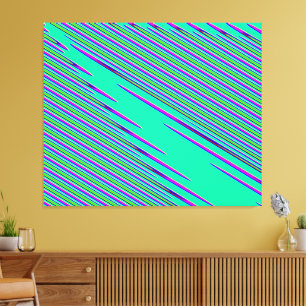 Quantum Physics Wave Interference Pattern Canvas Print