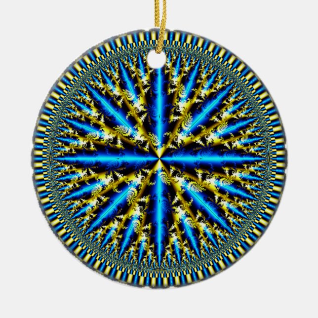 'Quantum Seed' Ceramic Tree Decoration (Front)