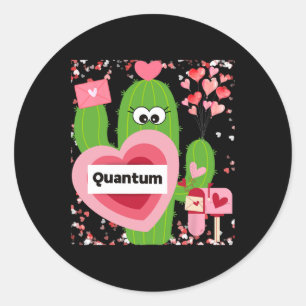 Quantum Valentine Classic Round Sticker