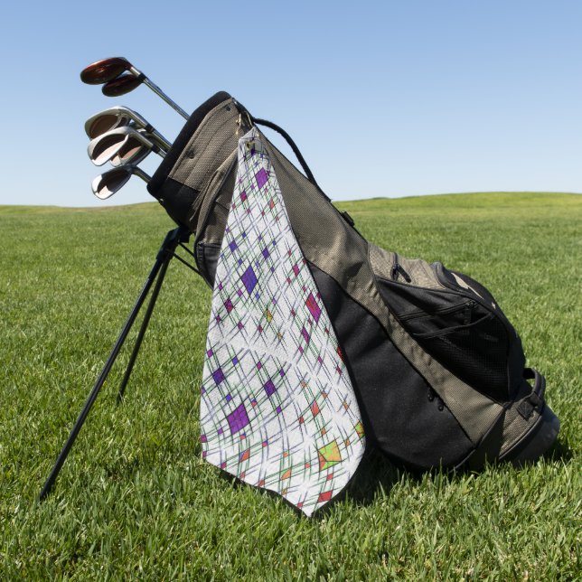 Quantum Weave  Golf Towel (Green)