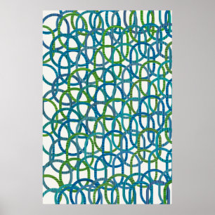 Quantumphysics Colorful Geometric Design  Poster
