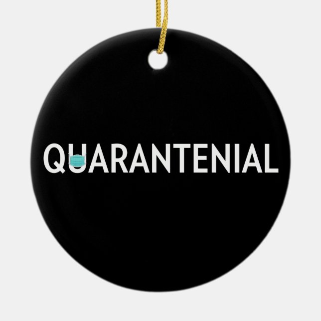 Quarantenial Ceramic Tree Decoration (Front)