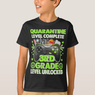 Quarantine 3rd Grade Level Unlocked Back To School T-Shirt
