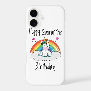 Quarantine Birthday Unicorn rainbow