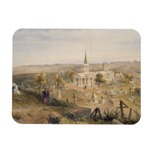 Quarantine Cemetery and Church, plate from 'The Se Magnet