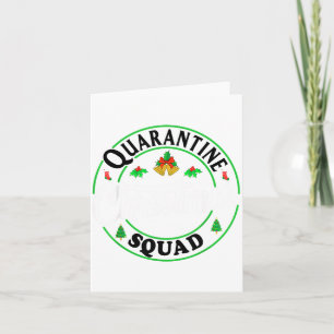 Quarantine Christmas Squad Matching Family Holiday Card