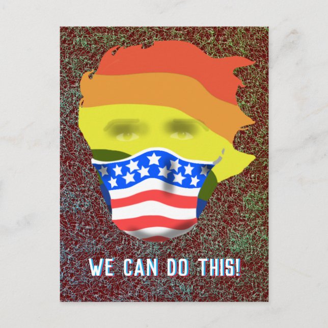 QUARANTINE FACE MASK COVID 19 by Slipperywindow Postcard (Front)