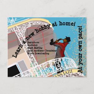 QUARANTINE HOBBIES by Slipperywindow Postcard