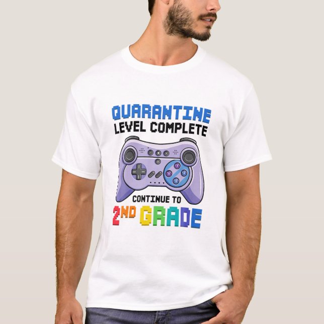 Quarantine Level Complete 2Nd Grade Boys Back To S T-Shirt (Front)