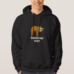 Quarantine Sloth Mouth Guard Respirator Mask Hoodie
