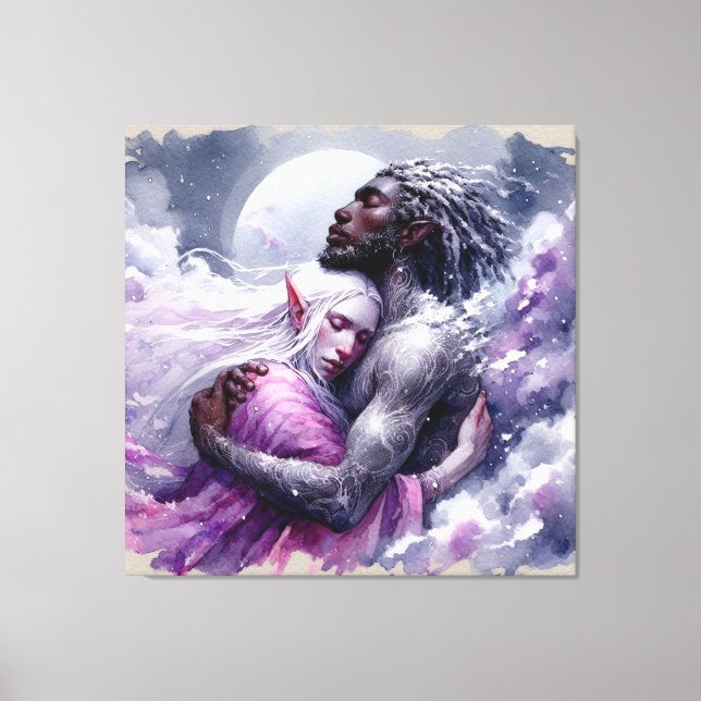 Quaraun & BoomFuzzy - Embrace Canvas Print (Front)