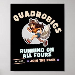 Quardrobics Therian Gear For Teen Tween Girl Fox W Poster