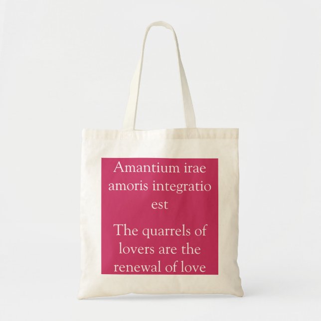 Quarrels of lovers - Terence quote Tote Bag (Front)