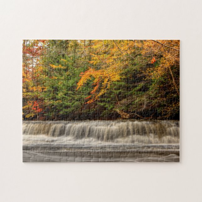 Quarry Rock Falls in Autumn Jigsaw Puzzle (Horizontal)