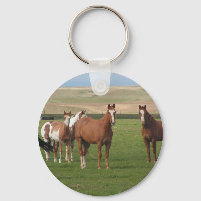 Quarter Horse Herd Keychain (Front)