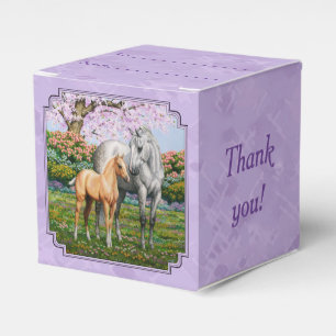 Quarter Horse Mare and Foal Purple Favour Box
