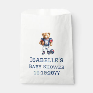 Quarterback Football Teddy Bear Baby Shower  Favour Bags