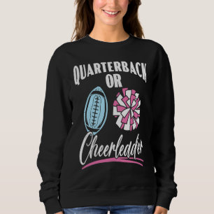 Quarterback Or Cheerleader Baby Announcement Gende Sweatshirt