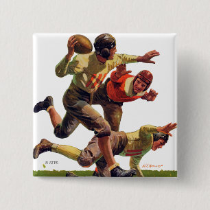 Quarterback Pass 15 Cm Square Badge