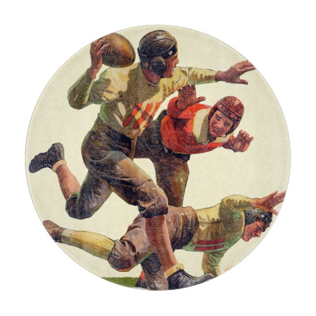 Quarterback Pass Cutting Board (Front)